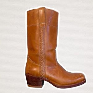 Brazilian vintage Frye Zodiac Campus style western square toe boot